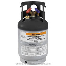 cilindro de gas recargable R134A CE 12L 1/4 cilindro Dos válvulas